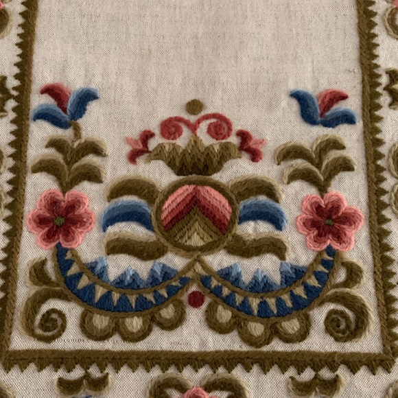 Table Runner, Embroidered,Traditional Folk Art, Vintage - Picture 6 of 9